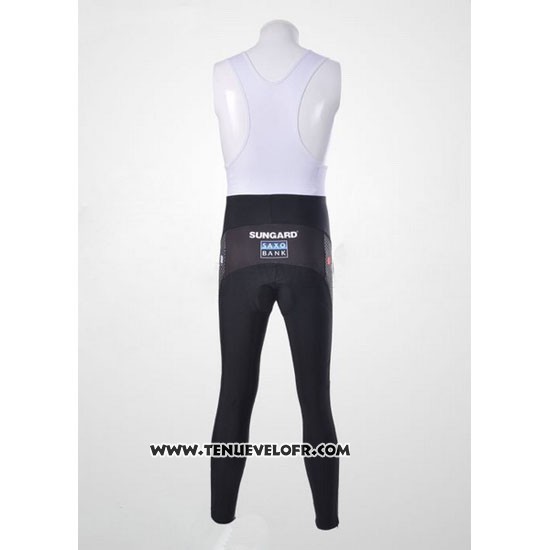 2011 Maillot Ciclismo Saxo Bank Bleu Clair Manches Longues et Cuissard